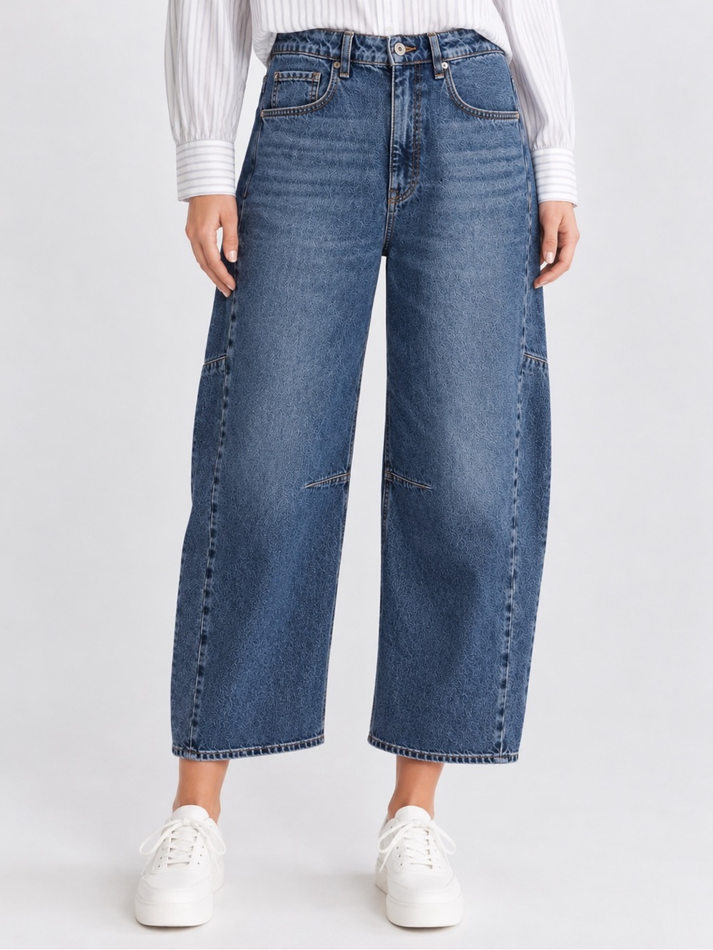 NWT Rag and Bone Chase High Rise Barrel Leg Jeans in Lea Size 29